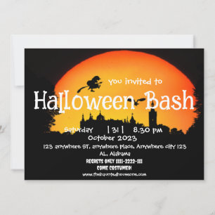 Invitation maison hantée   éffrayant parti halloween adulte
