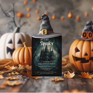 Invitation Maison hantée gothique Halloween Costume Party