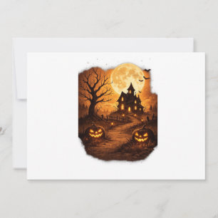 Invitation Maison Hantée Halloween Épouvante