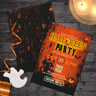 Invitation Maison hantée Halloween Party ID578