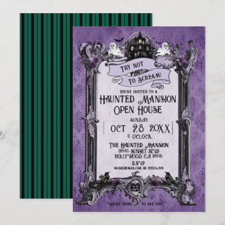 Invitation Maison Hantée Ouverte