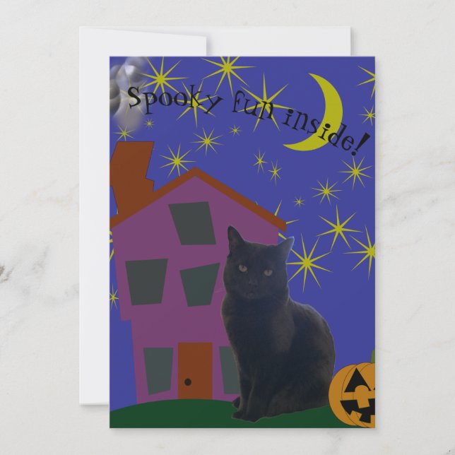 Invitation Maison hantée personnalisable  (Devant)