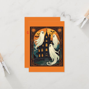 Invitation Maison hantée - Rue Ombres foncées