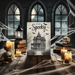 Invitation Maison Hantée Vintage Halloween, Faisons Peur