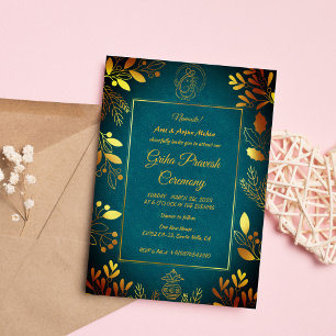 Invitation Maison hindou Réchauffement Griha Pravesh