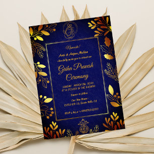 Invitation Maison hindou Réchauffement Griha Pravesh