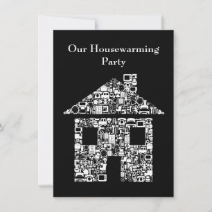 Invitation Maison Moderne Accueil Fête de réchauffement de la