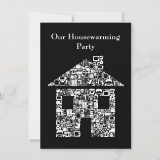 Invitation Maison Moderne Accueil Fête de réchauffement de la
