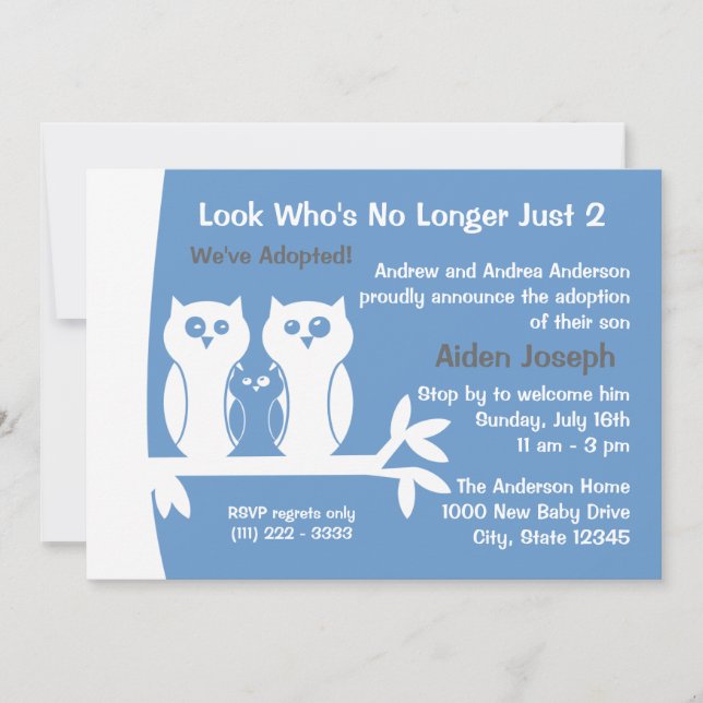 Invitation Maison ouverte d'adoption familiale (Devant)