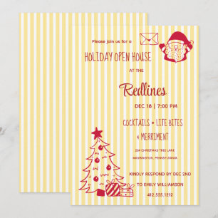 Invitation Maison ouverte de vacances dénudée Flavescent