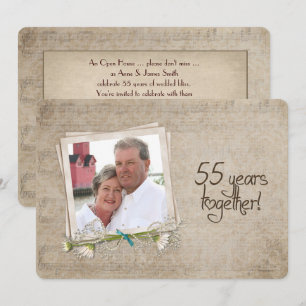 Invitation Maison ouverte pour les 55 ans de mariage
