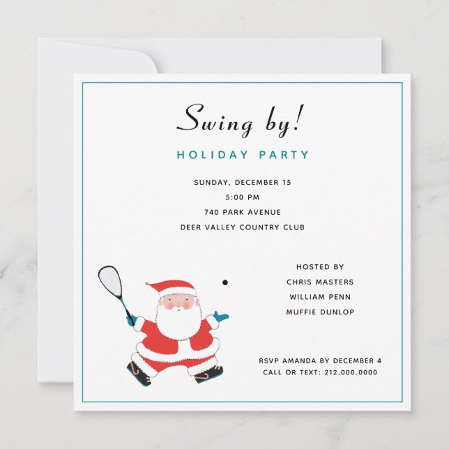 Invitation Maison ouverte pour les fêtes (Devant)