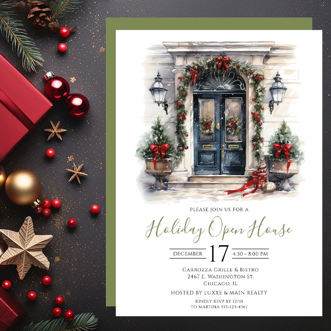 Invitation Maison ouverte pour les Fêtes de fin d'année à la  (Créateur téléchargé)