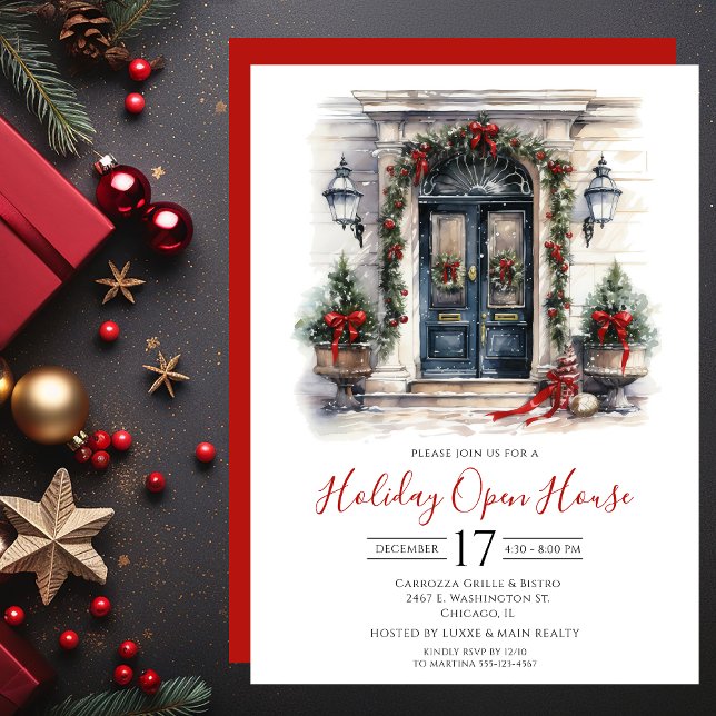 Invitation Maison ouverte pour les Fêtes de fin d'année à la  (Créateur téléchargé)