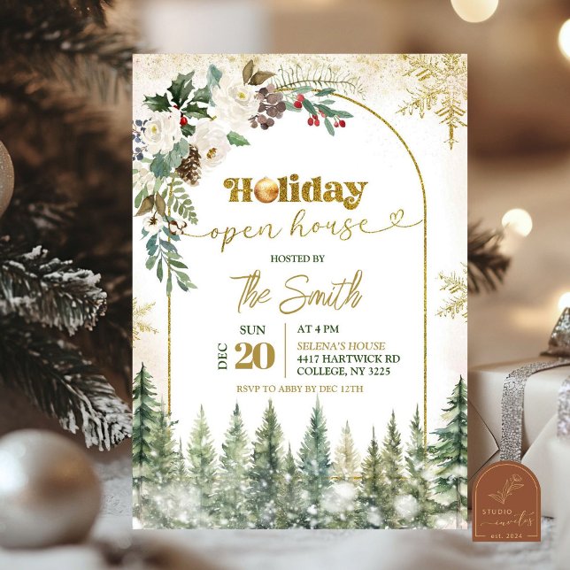 Invitation Maison ouverte pour les fêtes de Noël (Créateur téléchargé)