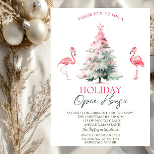 Invitation Maison ouverte pour les vacances de l'arbre de pin