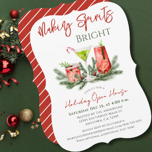Invitation Maison ouverte pour rendre les esprits lumineux pe