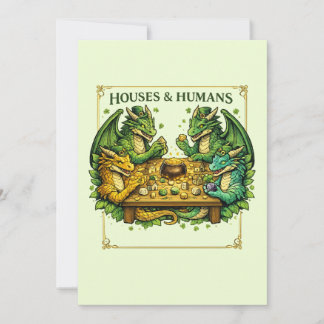 Invitation Maisons et Humains Drôles de Donjons et Dragons po