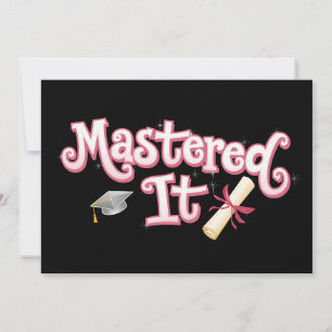 Invitation Maîtrise de la maîtrise de la maîtrise de la maîtr