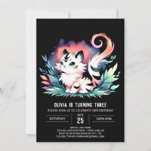 Invitation Majestic Digital Tiger Anniversaire