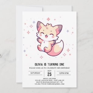 Invitation Majestic Fox 1er anniversaire