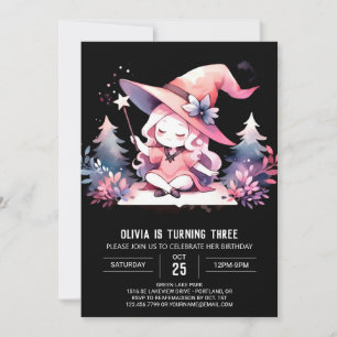 Invitation Majestic Whimsical Wizard Anniversaire