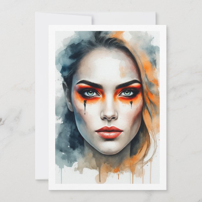 Invitation make up halloween (Devant)