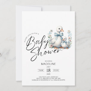 Invitation Mama Goose et Gosling Baby shower