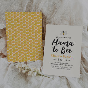 Invitation Mama to Bee Bumblebee Baby shower