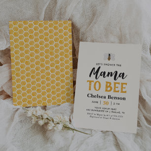 Invitation Mama to Bee Bumblebee Baby shower