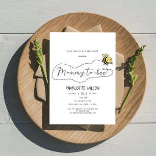 Invitation Maman Abeille Mignonne Pour La Baby Shower