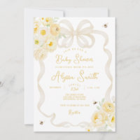 Maman abeille rayures jaunes et fleurs pour Baby S