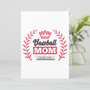 Invitation Maman De Baseball Chemise La Meilleure Couronne Ja