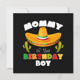 Invitation Maman du garçon d'anniversaire Cinco de Mayo