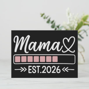 Invitation Maman est. 2026 Annonce de grossesse Maman 