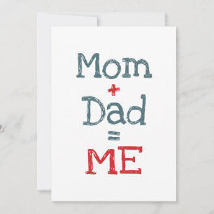 Invitation Maman et papa sont moi