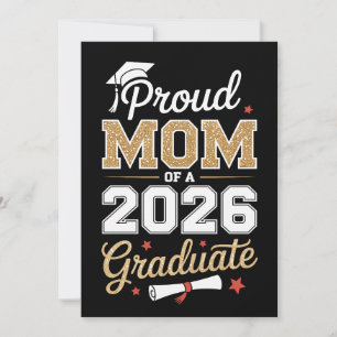 Invitation Maman fière d'un diplômé de la promotion 2026