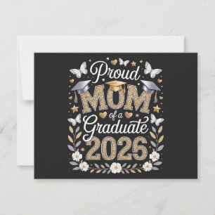 Invitation Maman fière d'une diplômée de 2026
