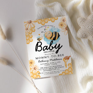 Invitation Maman futur abeille Fête prénatale d'été pour bébé