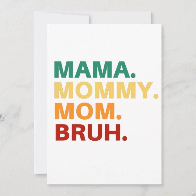 Invitation maman maman maman maman bruh (Devant)