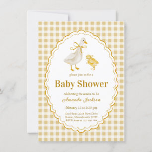 Invitation Maman Pâques et bébé Poussin Shower de Naissance