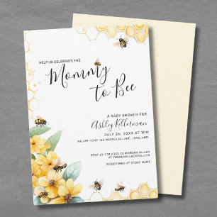 Invitation Maman to BEE Baby shower