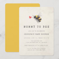 Maman to Bee Honey Coeur Baby shower jaune