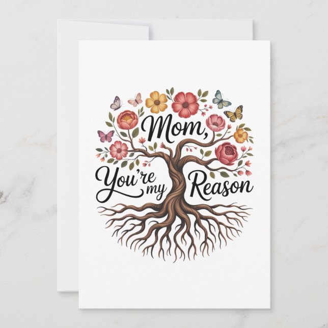 Invitation Maman, tu es ma raison (Devant)
