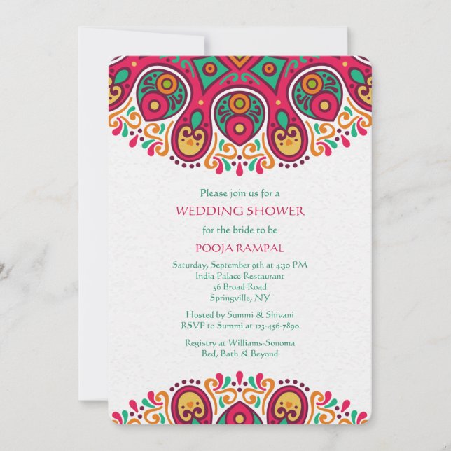 Invitation Mandala Borders 2 (Devant)