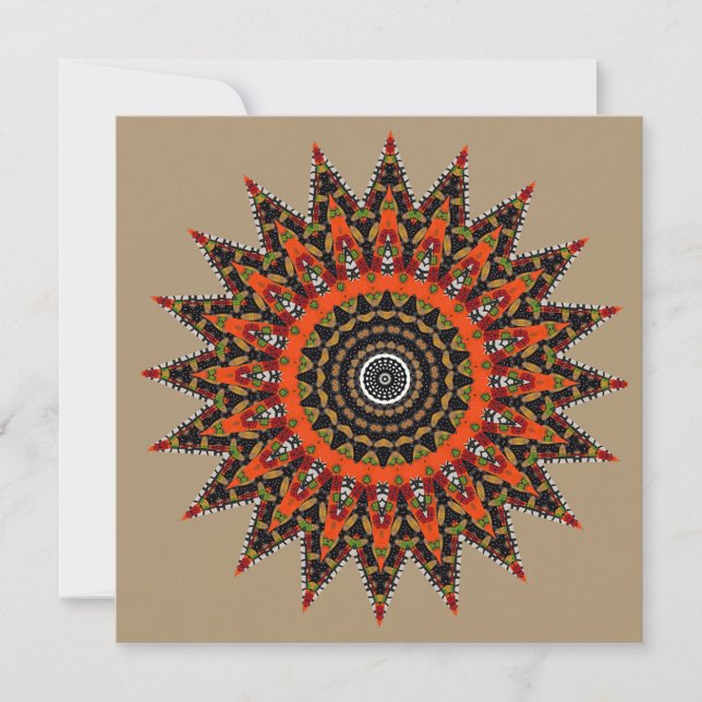 Invitation  Mandala décoratif  (Devant)
