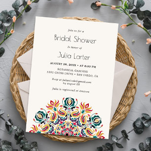Invitation Mandala floral de la source murmurante Shower de m