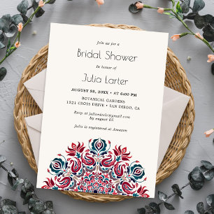 Invitation Mandala floral de la source murmurante Shower de m