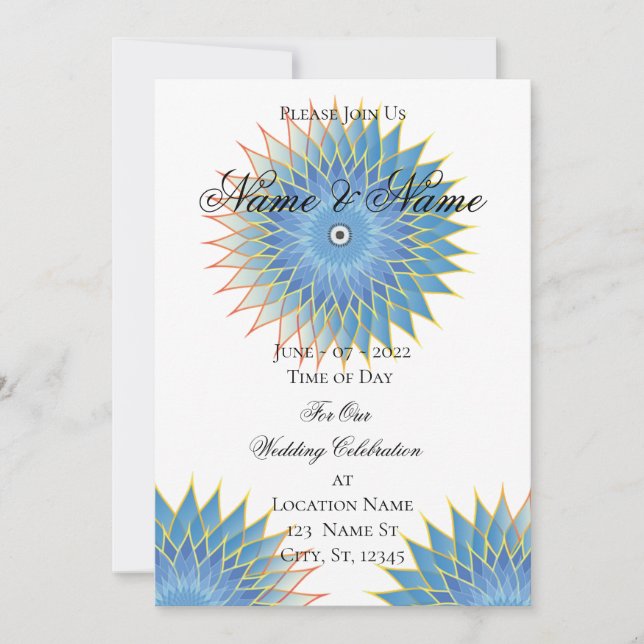 Invitation Mandala Lotus Blossom Thunder_Cove (Devant)