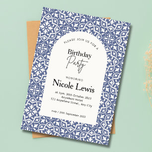 Invitation Mandala Ornement & Motif arabe Lavande